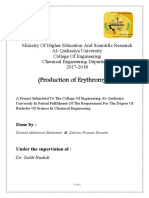 Production of Erythromycine With Reference PDF