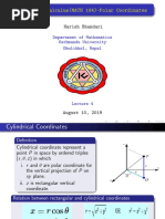 Advanced Calculus (MATH 104) - Polar Coordinates: Harish Bhandari