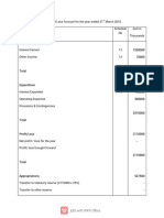 Final accounts of banking companies (problem 3 )