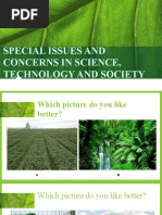 Special Issues and Concerns in Science, Technology and Society