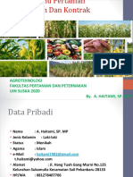 Agroteknologi Fakultas Pertanian Dan Peternakan Uin Suska 2020 By. A. Haitami, SP., MP