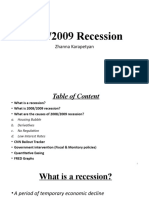 2008/2009 Recession: Zhanna Karapetyan
