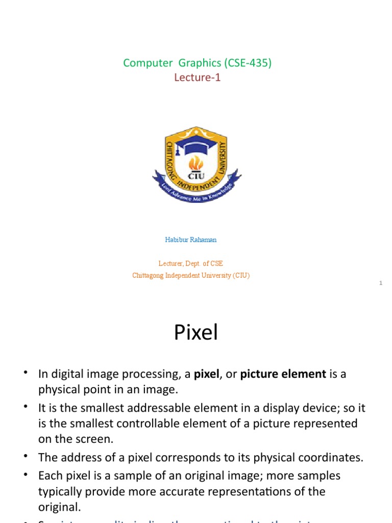 Introduction to Computer Graphics: An Overview of Key Concepts ...
