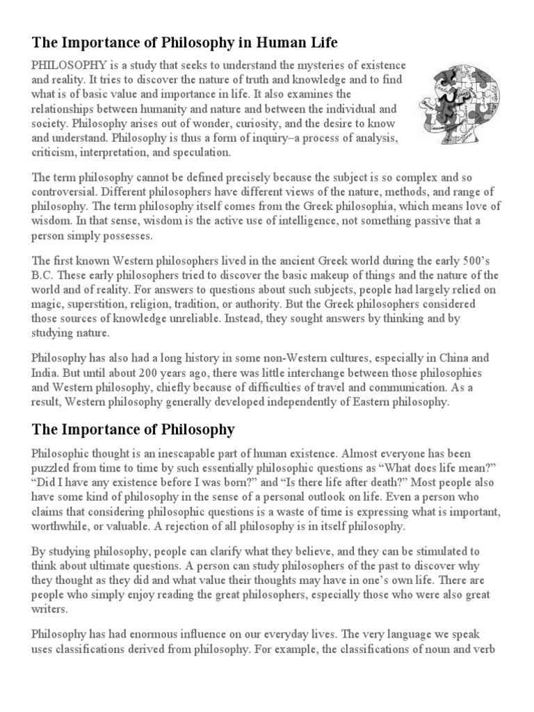 Significance of Philosophy in Life | PDF | Rationalism | Argument
