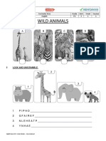 Wild Animals: School Year Curricular Area Grade Unit Week Session 2020 English P2 3 1 1