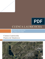 Descripcion de Puntos de Monitoreo CUENCA LAURICOCHA