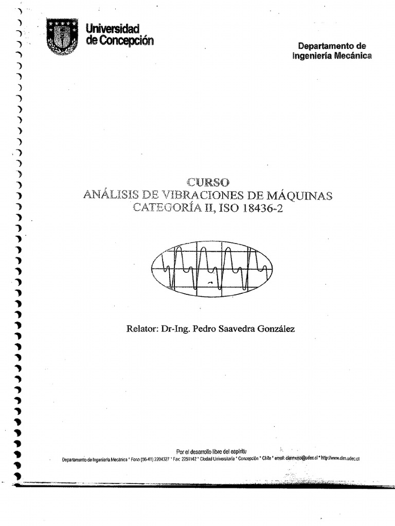 Analisis De Vibraciones De Maquinas Categoria Ii 1 Pdf