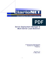 Server Deployment Manager & Multi-Server Load Balancer: A Deployment Management System For Clarionet Programs