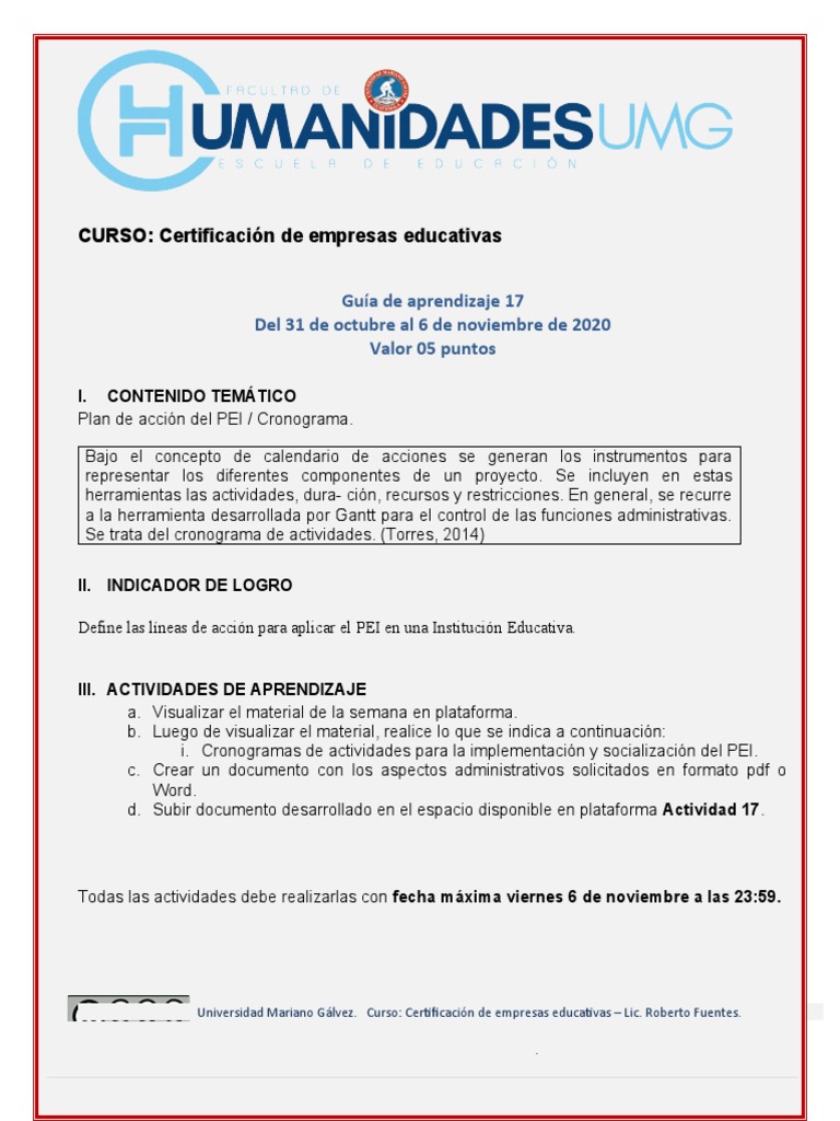 Guia de Aprendizaje 17 | PDF | Crecimiento personal y profesional ...