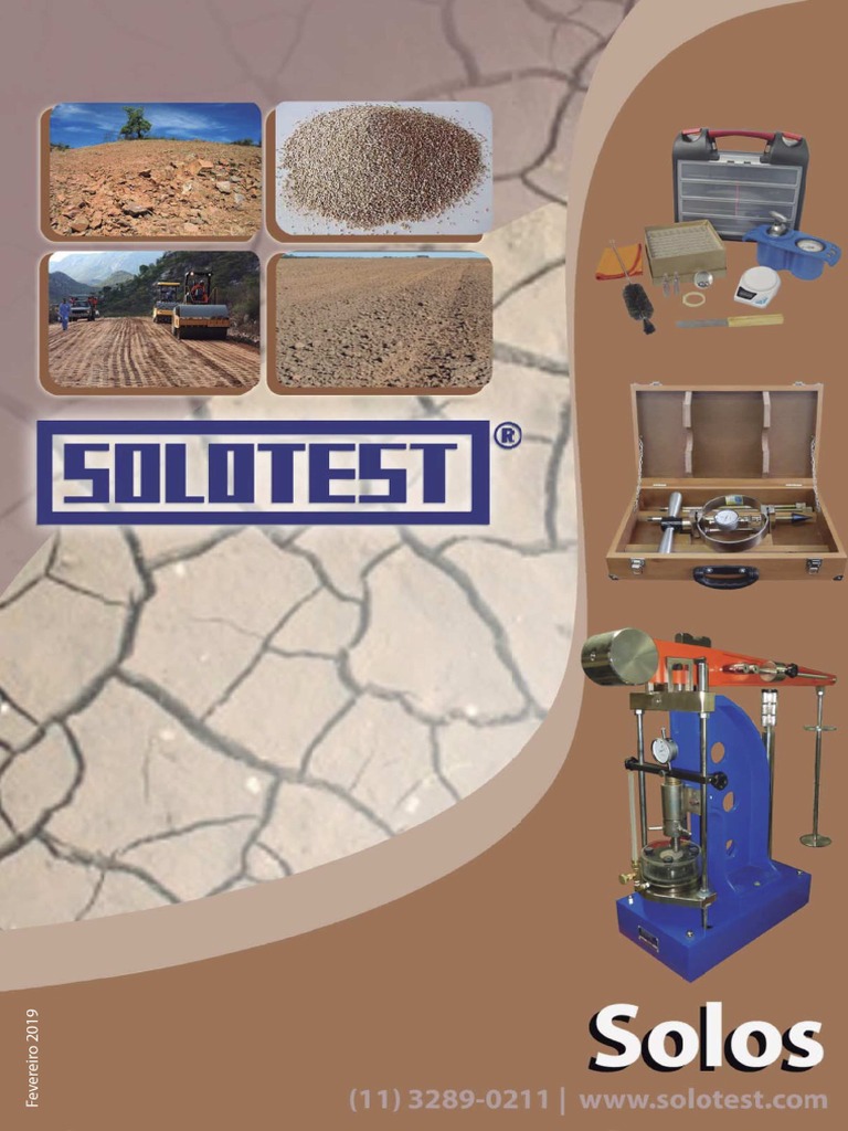 Catalogo - SOLOTEST - Equipamentos de Ensaio PDF | PDF | Umidade | Solo