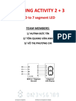 Learning Activity 2 + 3: BCD To 7 Segment LED