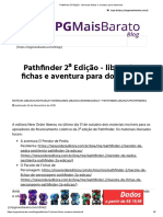 Pathfinder 2 Edição - Liberadas Fichas e Aventura para Download