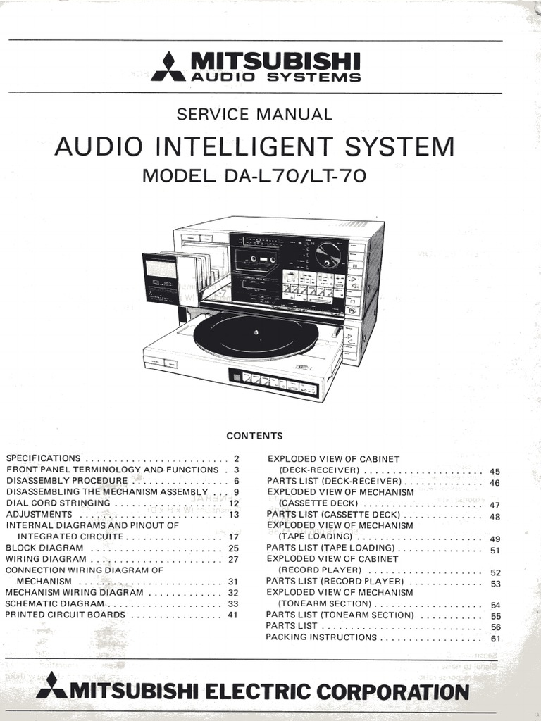 Mitsubishi DaL70 lt70 SCH PDF