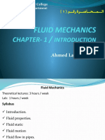 Fluid Mechanics: Chapter-1