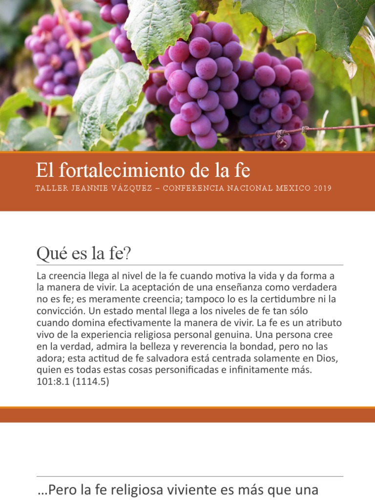 El Fortalecimiento de La Fe | PDF | Oración | Fe