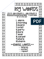 Spelling List 10