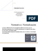 Normativa y normatizacion