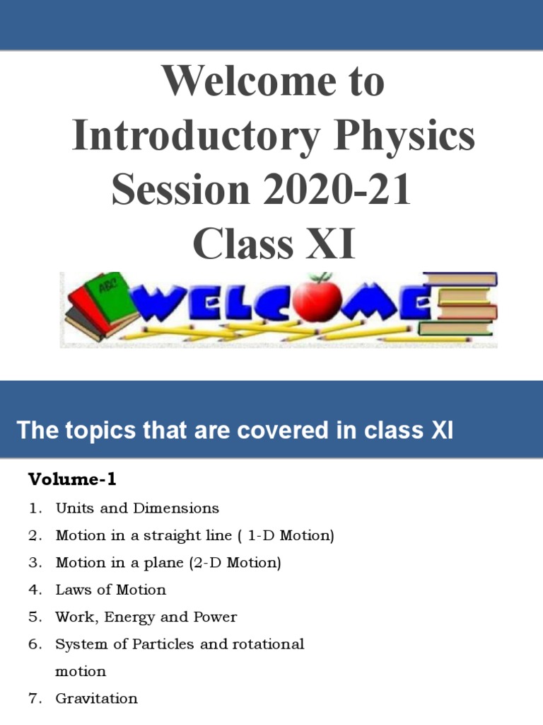 Class XI Physics Syllabus Overview | PDF | Science & Mathematics ...