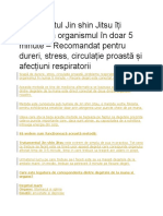 Tratamentul Jin Shin Jitsu Îți Resetează Organismul În Doar 5 Minute