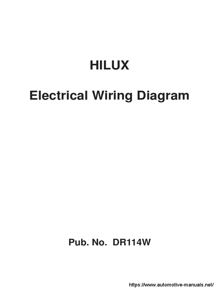 Toyota Hilux Wiring Diagrams PDF | PDF | Electrical Connector