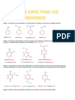 Reglas Iupac para Los Bencenos y Ejercicios