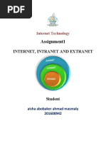 Assignment1: Internet, Intranet and Extranet