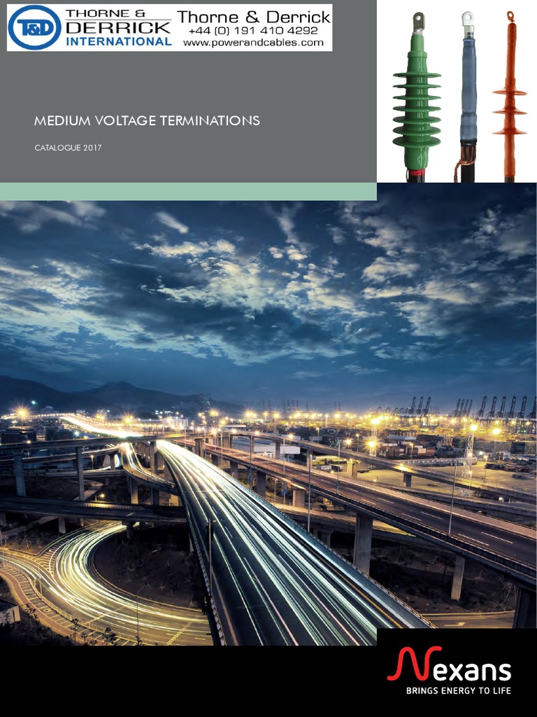 Nexans Medium Voltage Terminations 2017 | PDF | Insulator (Electricity ...