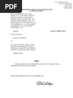 Judge William E. Moody Order Denying Temporary Injunction