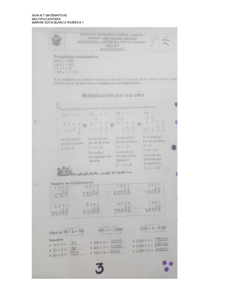 Tarea 7 Matematicas Pdf