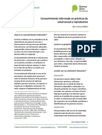 Consentimiento Informado en Prácticas de Salud Sexual y Reproductiva