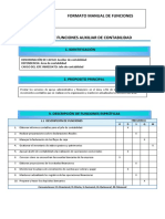 Manual de Funciones Auxiliar Contable