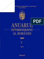 ANUARUL ISTORIOGRAFIC AL ROMÂNIEI 2015