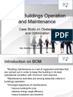 Green Buildings Operation and Maintenance: Case Study On Obstacles and Optimization
