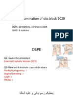 Practical Examination of Obs Block 2020