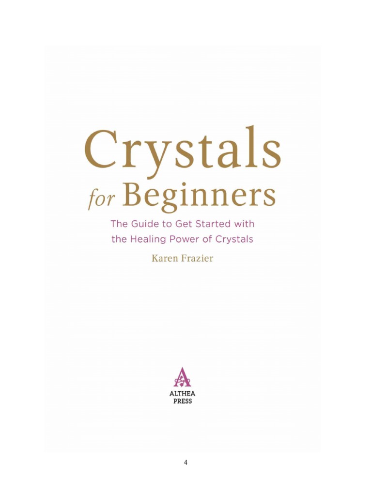 Crystals For Beginners Karen Frazier PDF PDF Quartz Crystal