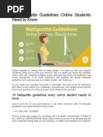 10 Netiquette Guidelines Online Students Need To Know