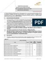 Atualizado Conforme Retificação.: Cargos de Nível Médio Vagas PCD Carga Horária Semanal Remuneração Inicial Bruta