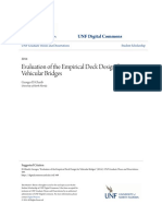 Evaluation of the Empirical Deck Design for Vehicular Bridges