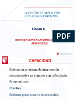 Sesion 6: Intervención en Niños Con Habilidades Diferentes