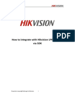 How To Integrate With Hikvision LPR Function Via SDK