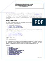 Simple Present: Gestión de Formación Profesional Integral Procedimiento Desarrollo Curricular Guía de Aprendizaje