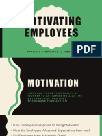 Motivating Employees: Frances Stephanie Ll. Perilla