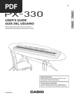 Casio Privia PX 330 Manual PDF