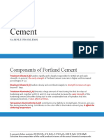 Cement: Sample Problems