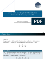 Math 23 Lecture 1.5 Chain Rule and Implicit Differentiation PDF