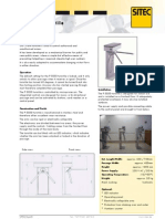 Torniquete de tres brazos para el control de acceso autorizado y no autorizado