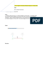 1a. Horizontal Frame - Load in Negative Z Direction (Moment Diagram in Tension Side) Reference (SAP2000 v15 Help)