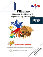 FIL7 Q1 M5 Pagsusuri NG Dokyu Film PDF