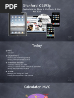 Stanford Cs193P: Developing Applications For Iphone 4, Ipod Touch, & Ipad Fall 2010
