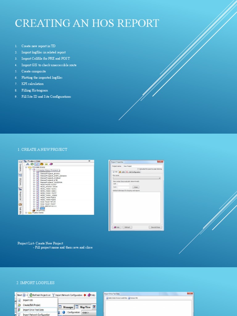 HOS Report Creation Guide | PDF | Geographic Information System | Histogram